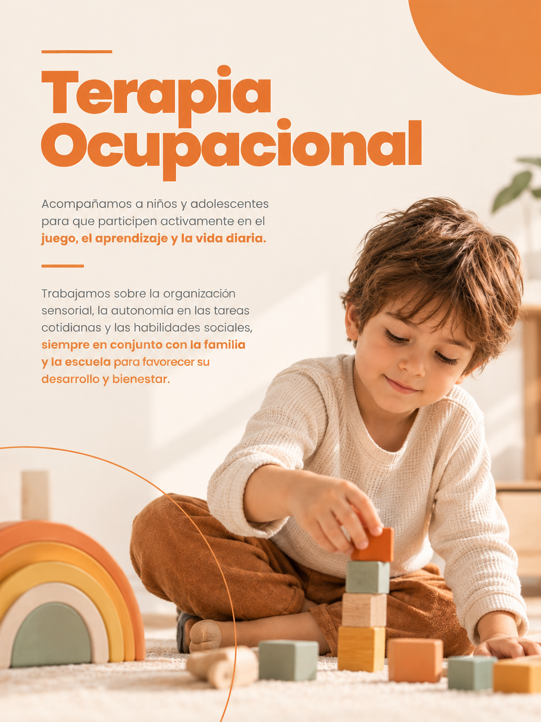 Terapia ocupacional: crecer jugando